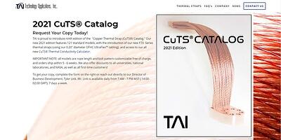 TAIs 2021 Copper Thermal Strap Catalog Released_