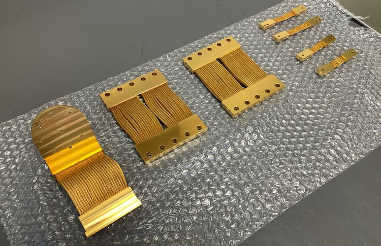 CS-85AL and CS-95C Gold Plated Copper Thermal Straps - JPL