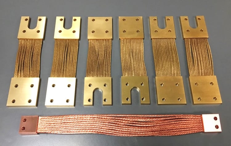 Gold Plated Custom Thermal Straps - FNAL
