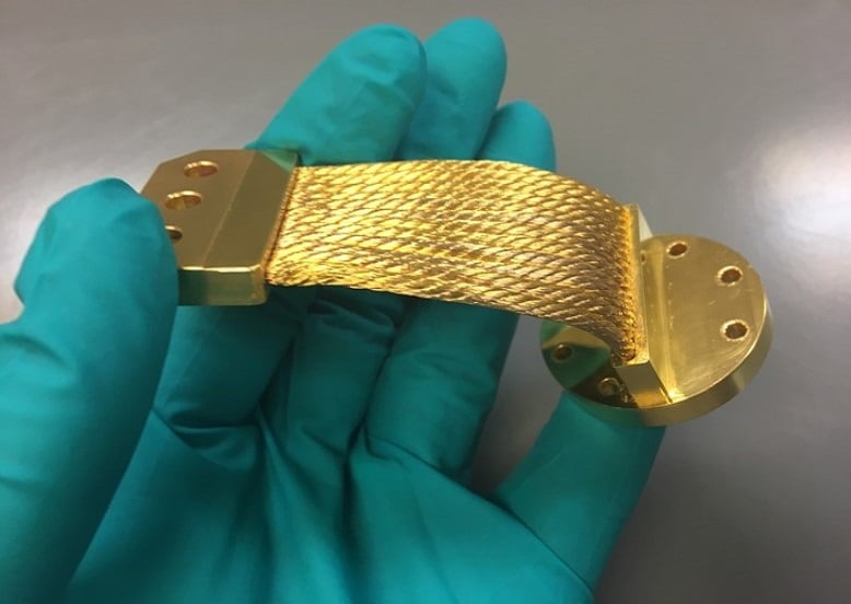 Gold Plated Thermal Strap - Optical System - straps