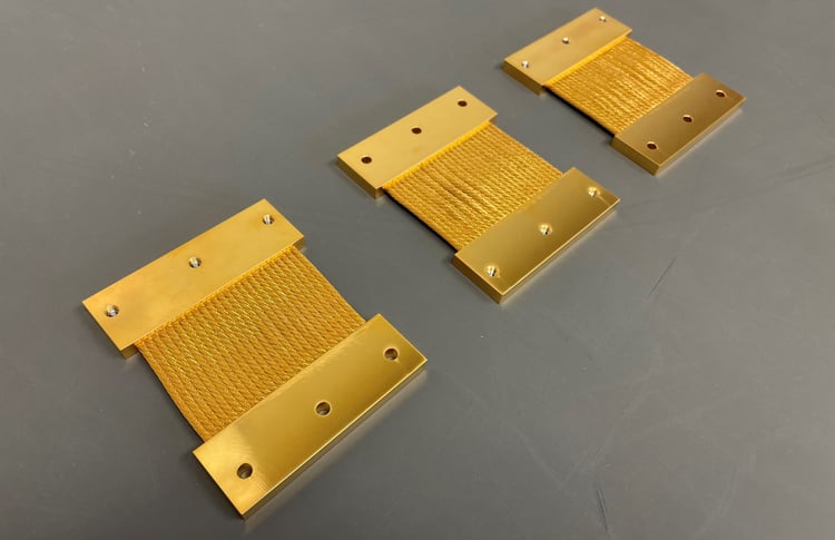 Gold plated P4-501 thermal straps