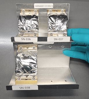 Graphite thermal straps for artemis in shipping fixture