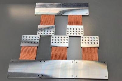 Hybrid Thermal Straps -Aluminum and copper thermal braids