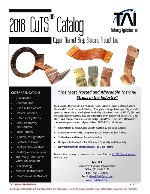 2018 Copper Thermal Strap Catalog