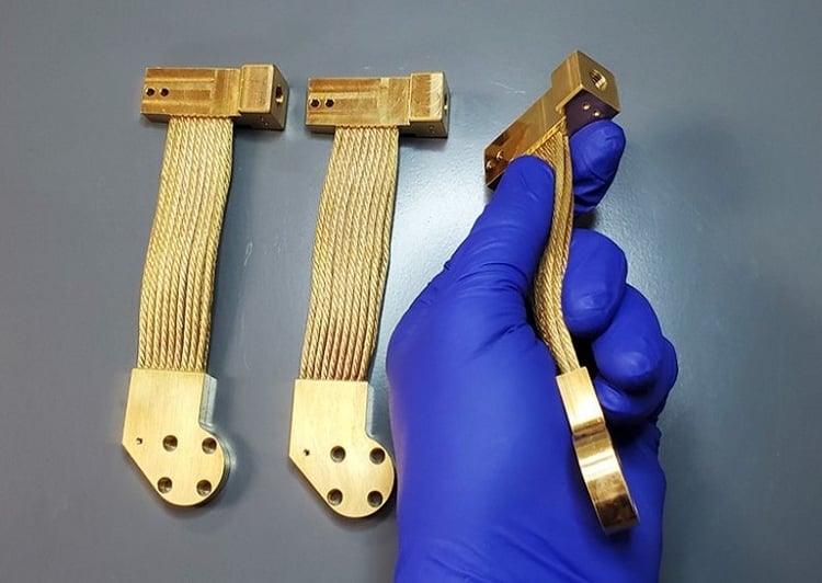 Janis Cryostat Gold Plated Copper Thermal Straps - Straps