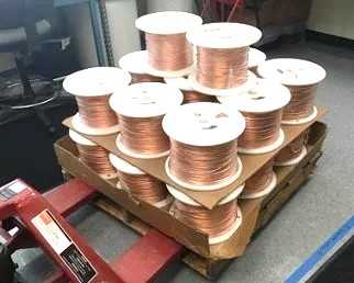 Spools of OFHC UltraFlex Cabling
